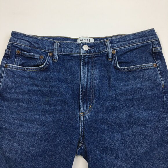 AGOLDE Merrel Medium Wash Organic Cotton Blend 5 Pocket Jeans - Picture 4 of 13